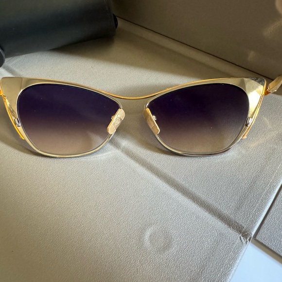 DITA X DITA VON TEESE DTS 522 03 14K GOLD AND BLACK PALLADIUM NWT - Picture 4 of 12